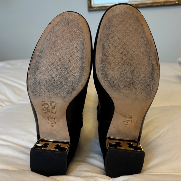 Tory Burch Leather and Suede Black Mid-Calf Length Boots - Picture 3 of 9
